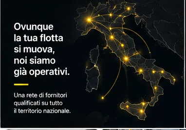 Rete di fornitori qualificati su tutto il territorio nazionale